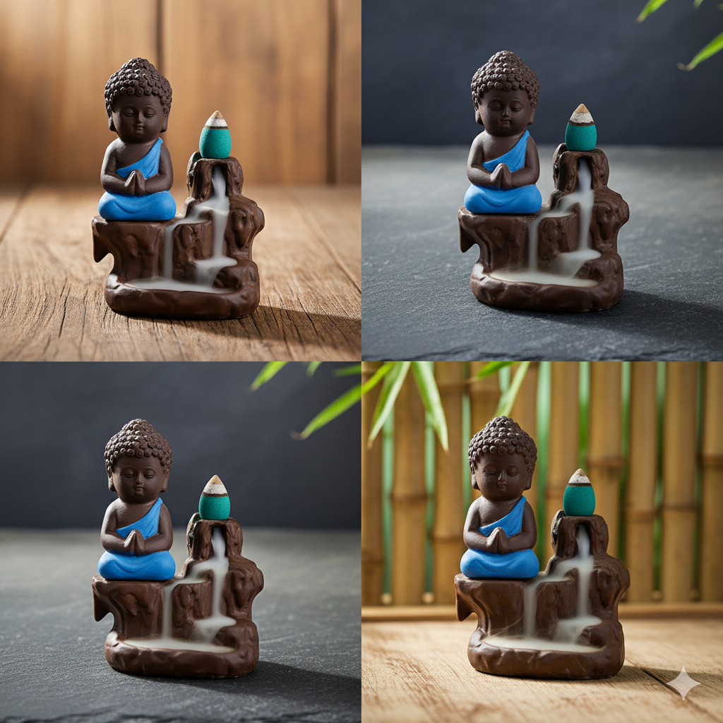 Incense Waterfall Statues